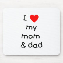 I love my mum & dad mouse mat