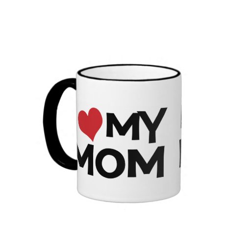 I Love My Mum Mother's Day Ringer Mug
