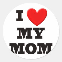 I Love My Mum Sticker