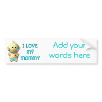 I love my mummy Bouncing Baby with Heart & Rattles