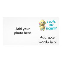 I love my mummy Bouncing Baby with Heart & Rattles