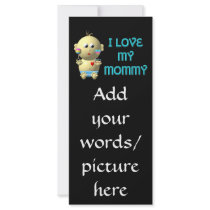 I love my mummy Bouncing Baby with Heart & Rattles