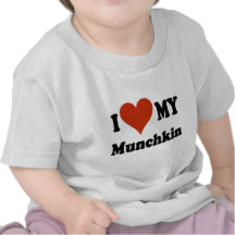 I Love My Munchkin Cat Gifts and Apparel Tee Shirt
