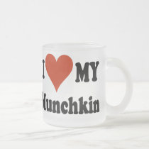 I Love My Munchkin Frosted Coffee Mug mugs