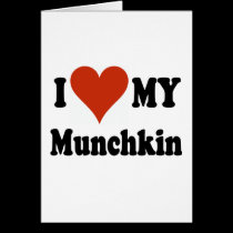 I Love My Munchkin Merchandise cards