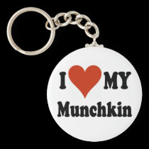 I Love My Munchkin Merchandise keychains