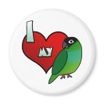I Love my Nanday Conure magnets