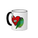 I Love my Nanday Conure mugs