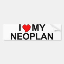 I Love My Neoplan Bumper Stickers