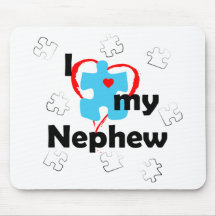 I Love My Nephew - Autism Mouse Pad