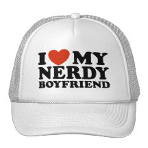 I Love My Nerdy Boyfriend Mesh Hats