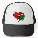 I Love my Noble Macaw hats