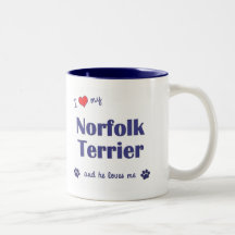 I Love My Norfolk Terrier (Male Dog) Coffee Mug