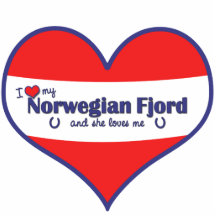 I Love My Norwegian Fjord (Female Horse) Photo Cutouts
