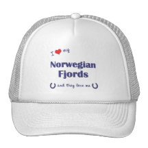 I Love My Norwegian Fjords (Multiple Horses) Trucker Hat