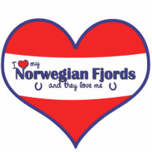 I Love My Norwegian Fjords (Multiple Horses) Acrylic Cut Outs