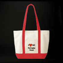 I Love My Norwegian Forest Cat Merchandise bags