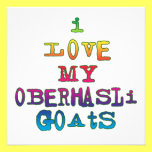 I Love My Oberhasli Goats invitations