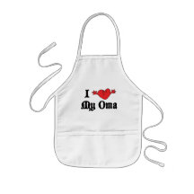 I Love My Oma Gift Aprons