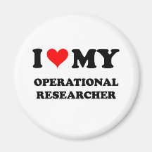 I Love My Operational Researcher Refrigerator Magnets