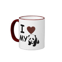 I LOVE MY PANDA COFFEE MUGS