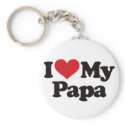 I Love My Papa keychains