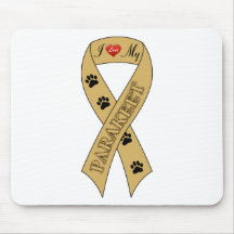 I Love My Parakeet Ribbon Mouse Pad
