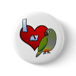 I Love my Patagonian Conure buttons
