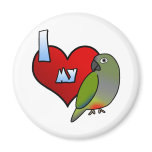 I Love my Patagonian Conure magnets