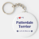 I Love My Patterdale Terrier (Female Dog) Key Chain