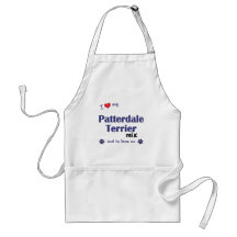 I Love My Patterdale Terrier Mix (Male Dog) Apron