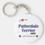 I Love My Patterdale Terrier Mix (Male Dog) Key Chain