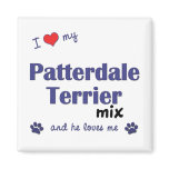 I Love My Patterdale Terrier Mix (Male Dog) Magnets