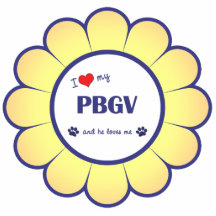I Love My PBGV (Male Dog) Cut Outs