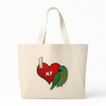 I Love my Peach Front Conure bags