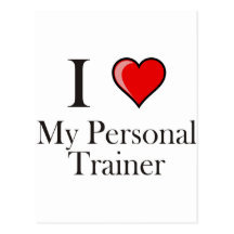 I love my Personal Trainer Postcard