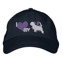 I Love my Petit Basset Griffon Vendeen Embroidered Hat