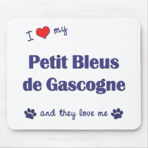 I Love My Petit Bleus de Gascogne (Multiple Dogs) Mouse Pads