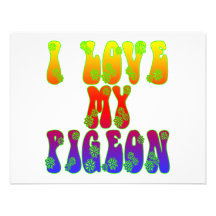 I Love My Pigeon Invites