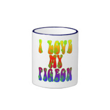 I Love My Pigeon Mugs