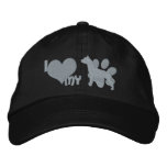 I Love my Pit Bull embroidered hats