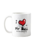 I Love My Pit Bull! mugs