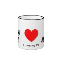 I Love my Pit Coffee Mugs