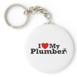 I Love My Plumber keychains