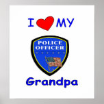 I Love My Police Grandpa posters