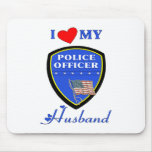 I Love My Police Husband Mouse Mat