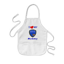 I Love My Police Mummy Apron