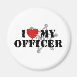 I Love My Police Officer Magnet