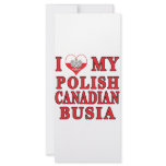 I Love My Polish Canadian Busia rack cards