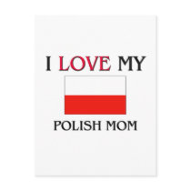 I Love My Polish Mum postcards